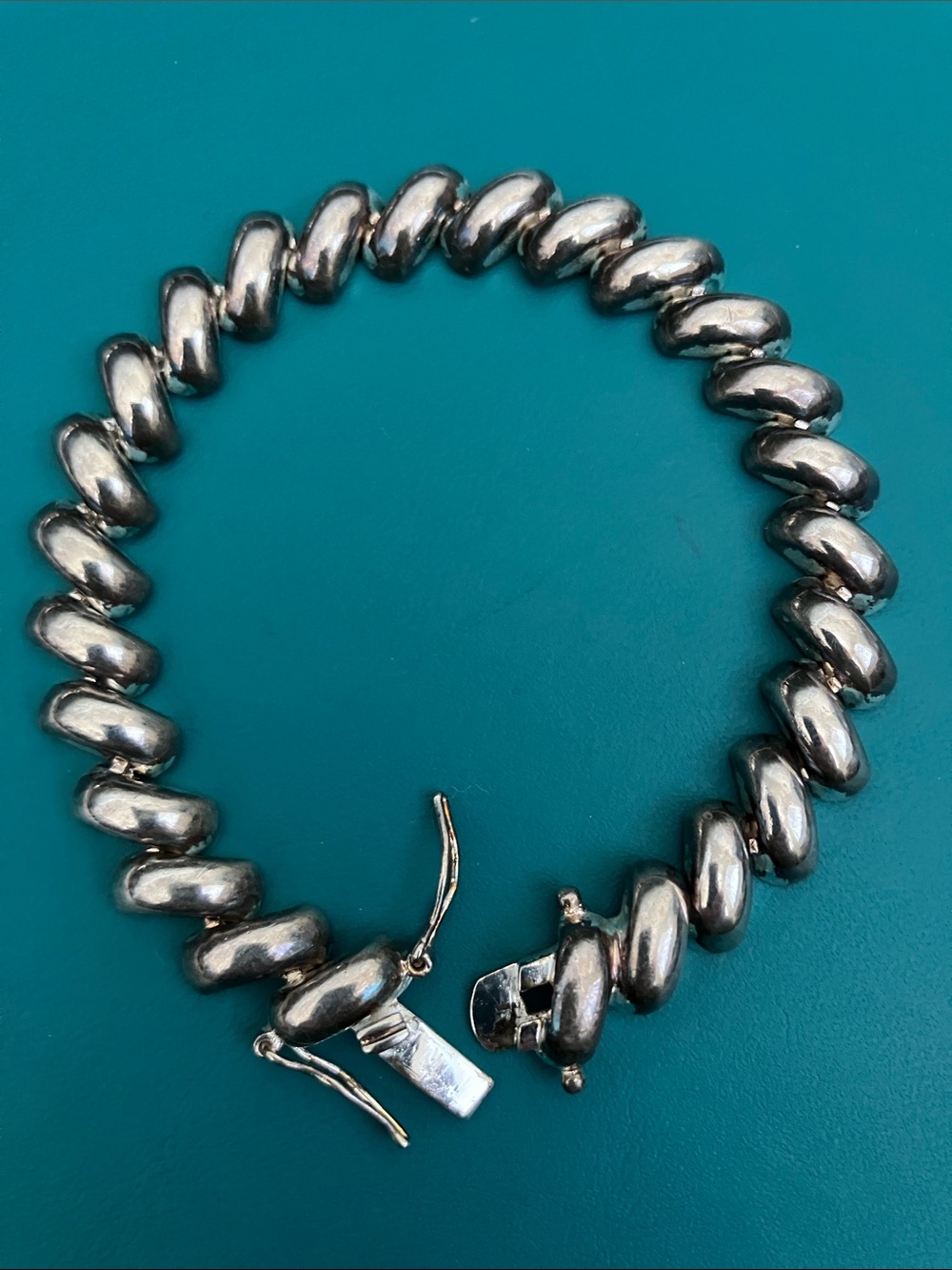 Fabulous Vintage Silver Rope Bracelet